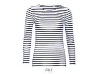 T-SHIRT DONNA MANICA LUNGA MARINE